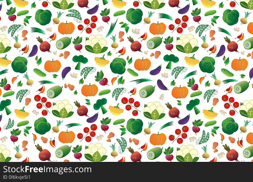 Background Of Different Vegetables