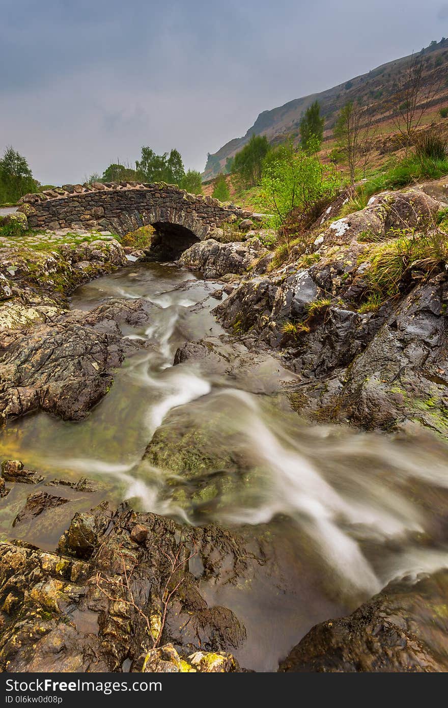 Ashness Bridge near Keswick in the Lake District, England, UK