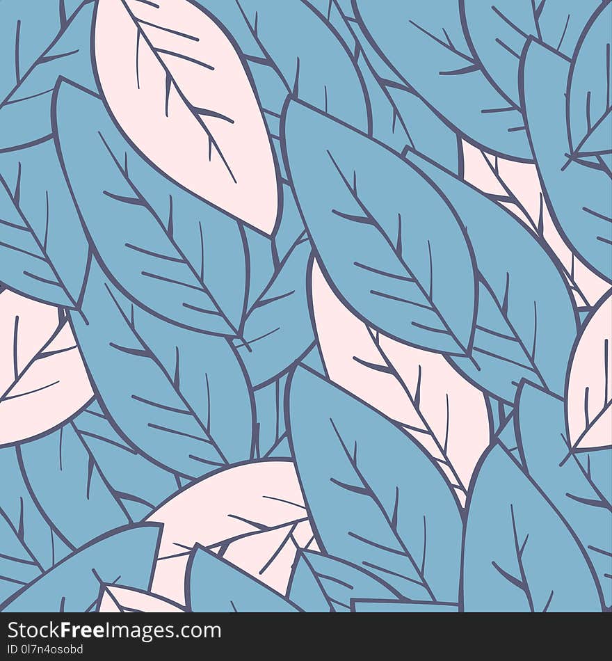 Seamless pattern of autumn leaves in a bright and unusual color. Seamless pattern of autumn leaves in a bright and unusual color