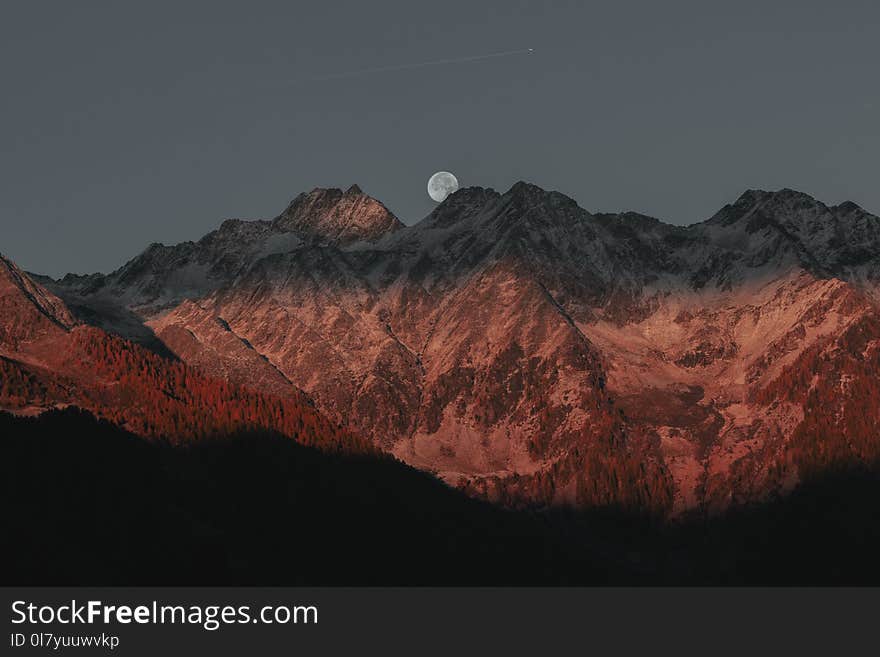 Mountains Behind Fullmoon