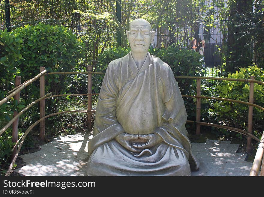 Statue, Sculpture, Garden, Gautama Buddha