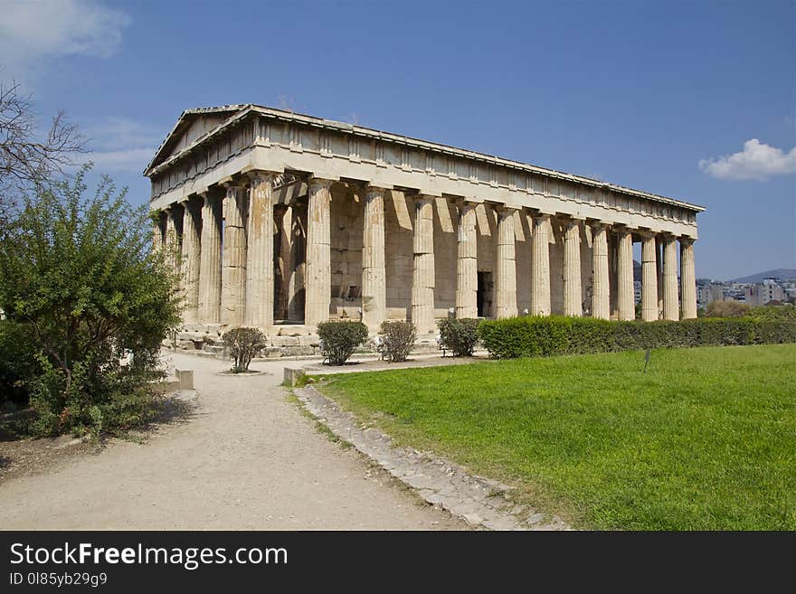 Historic Site, Ancient Greek Temple, Classical Architecture, Landmark