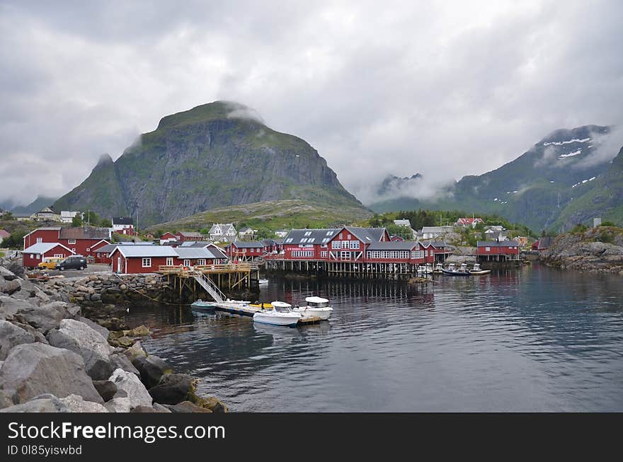 Waterway, Fjord, Mountain, Loch