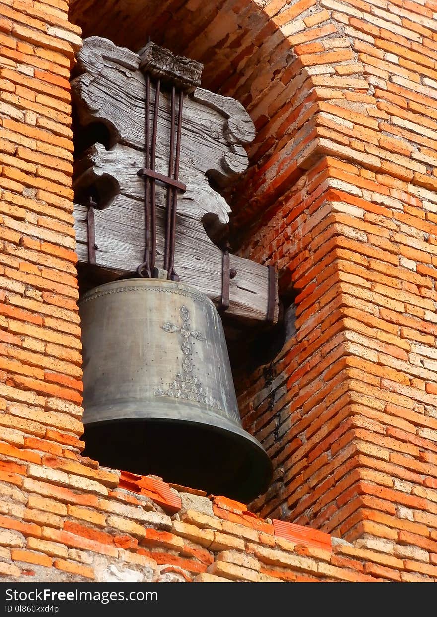Brickwork, Brick, Church Bell, Bell
