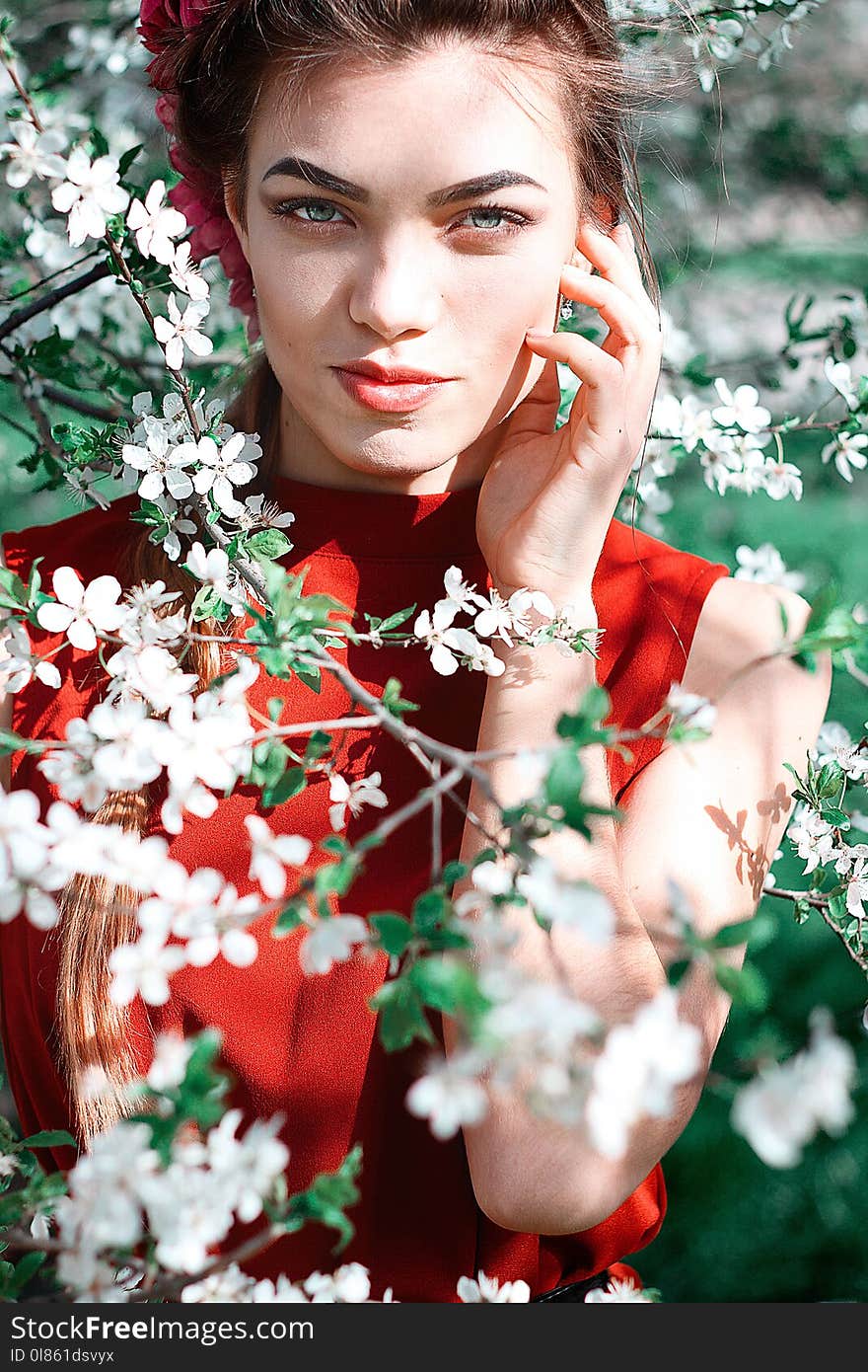 Flower, Beauty, Girl, Flora