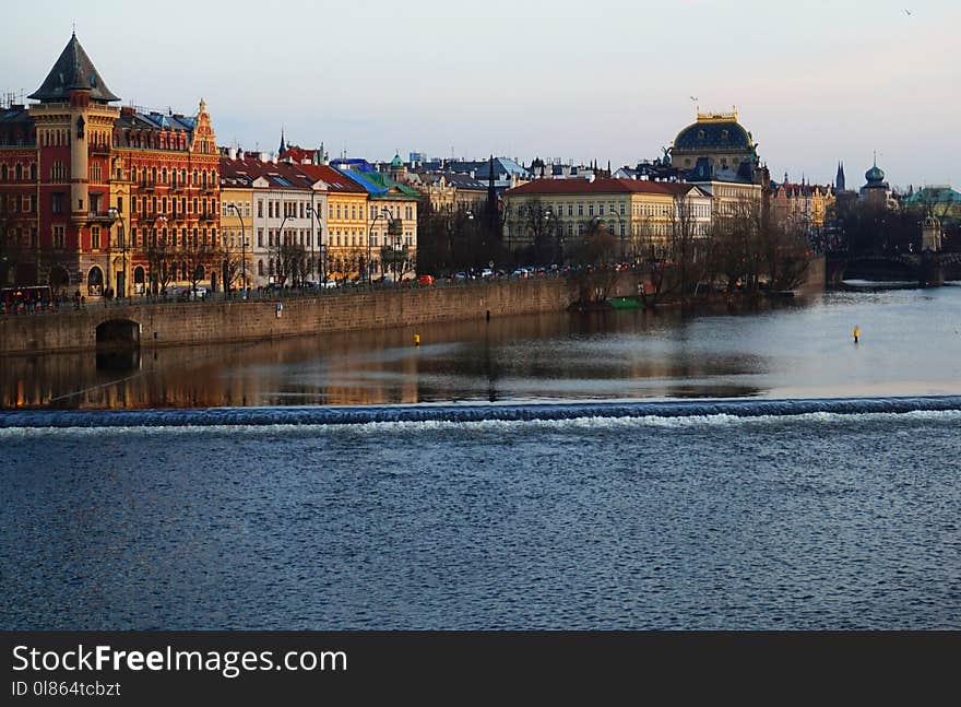 Waterway, Water, City, River