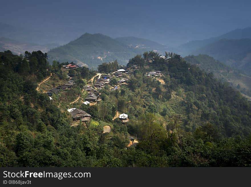 Mountainous Landforms, Mountain Village, Mountain, Sky