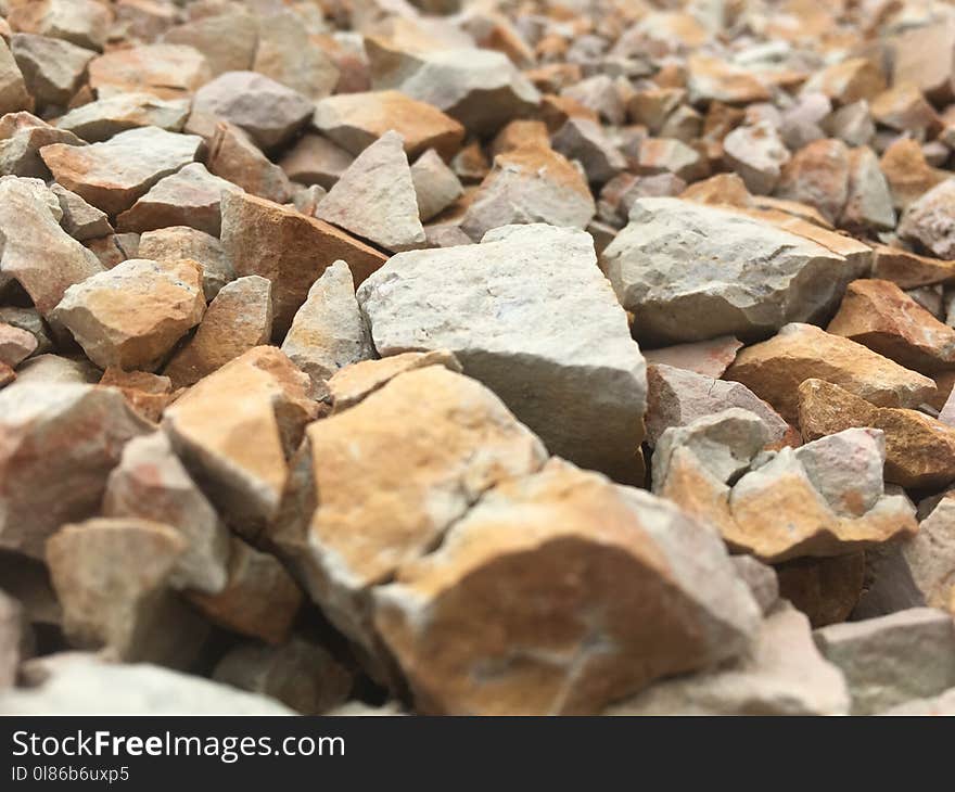 Rock, Gravel, Rubble, Material