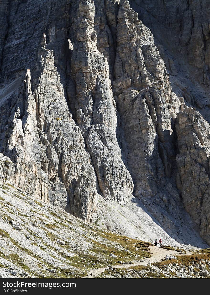 Dolomites mountains landscape on a sunny autumn day