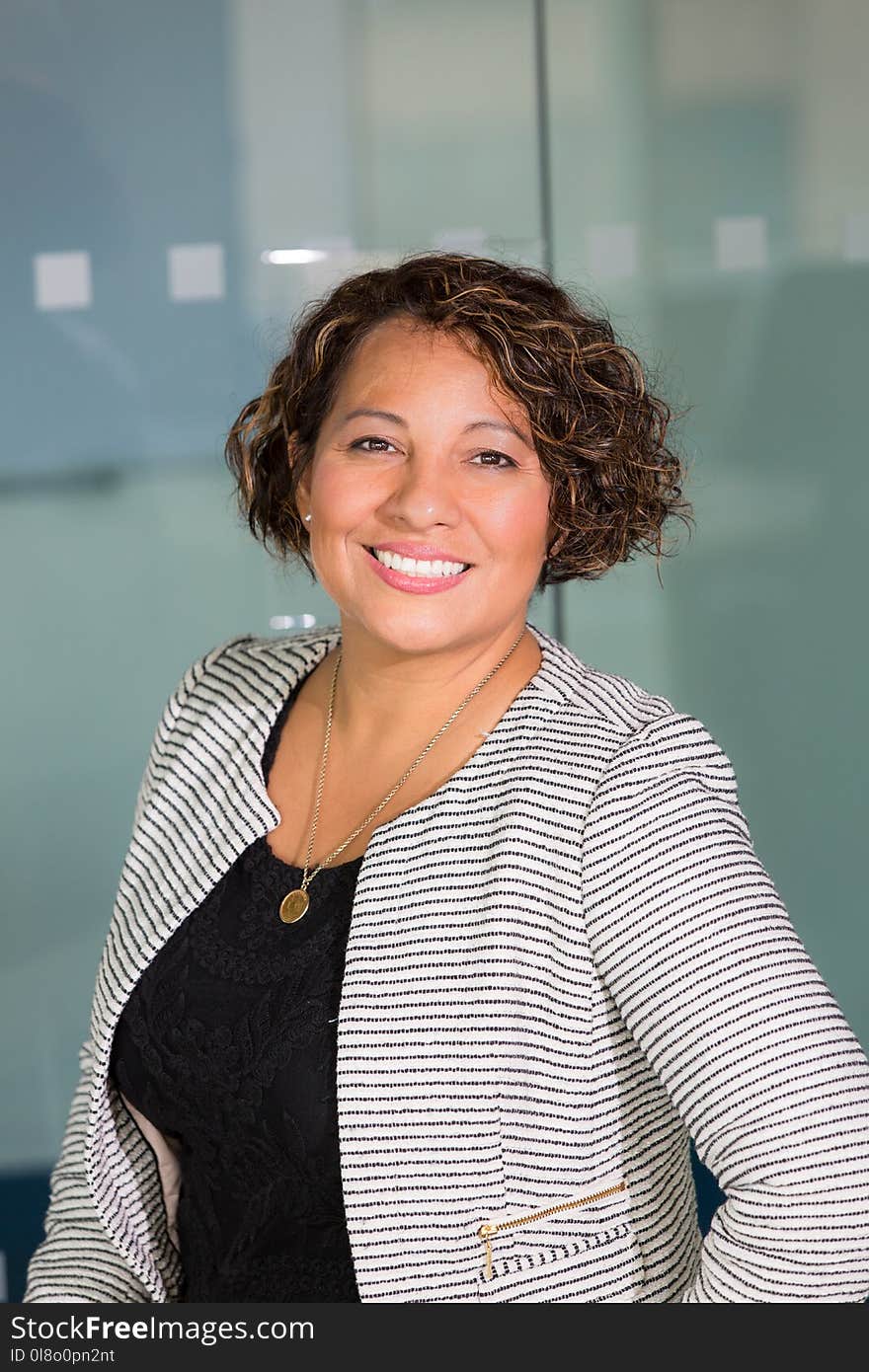 Woman Smiling at the Camera