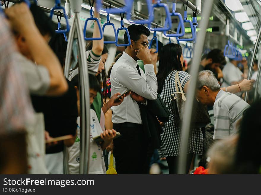 Man in Train Standing