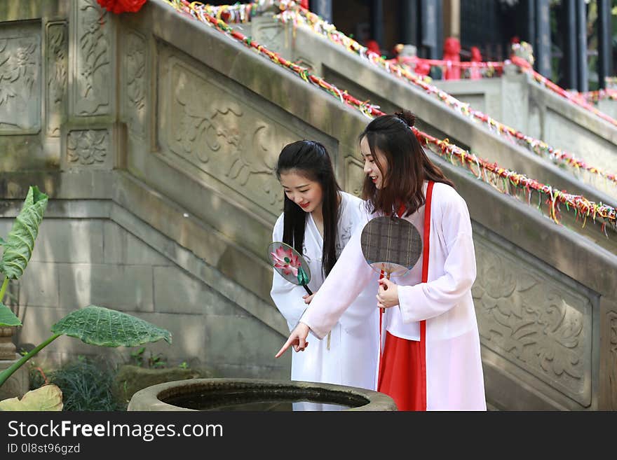 Temple, Girl, Recreation