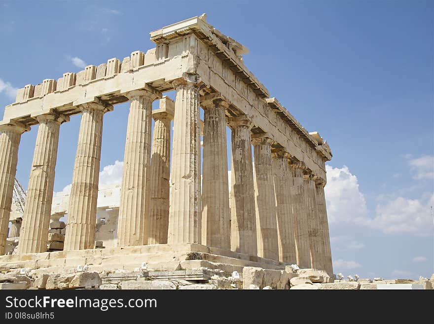 Historic Site, Ancient Roman Architecture, Ancient Greek Temple, Roman Temple