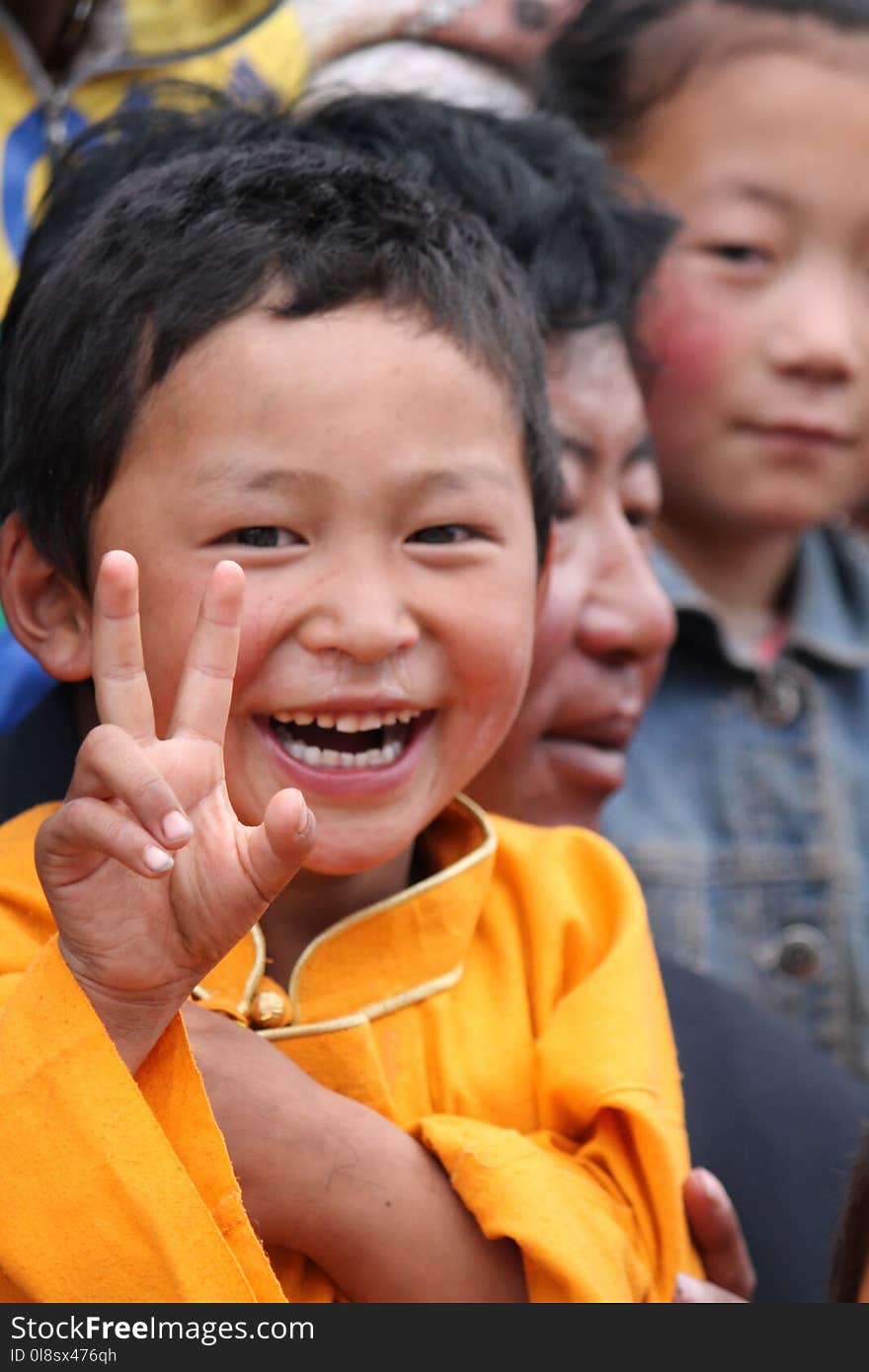 Child, Facial Expression, Yellow, Skin