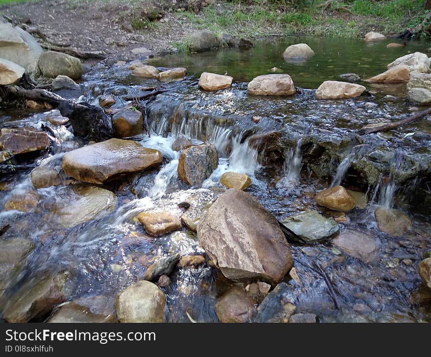 Water, Stream, Watercourse, Body Of Water