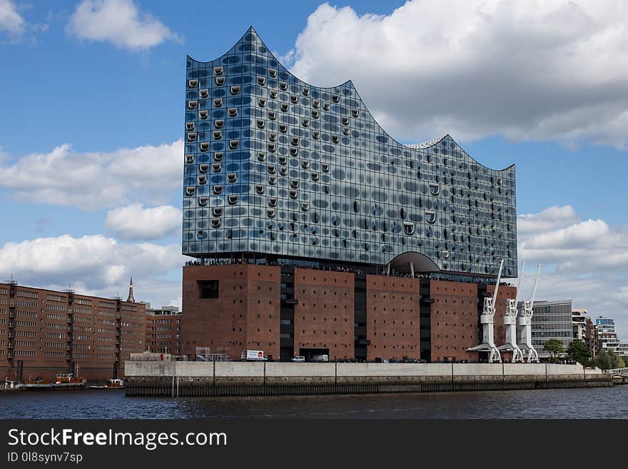 Building, Waterway, Sky, Condominium