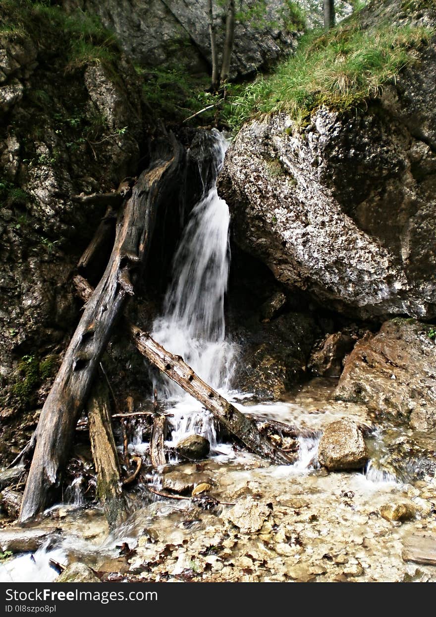 Waterfall, Body Of Water, Nature Reserve, Stream