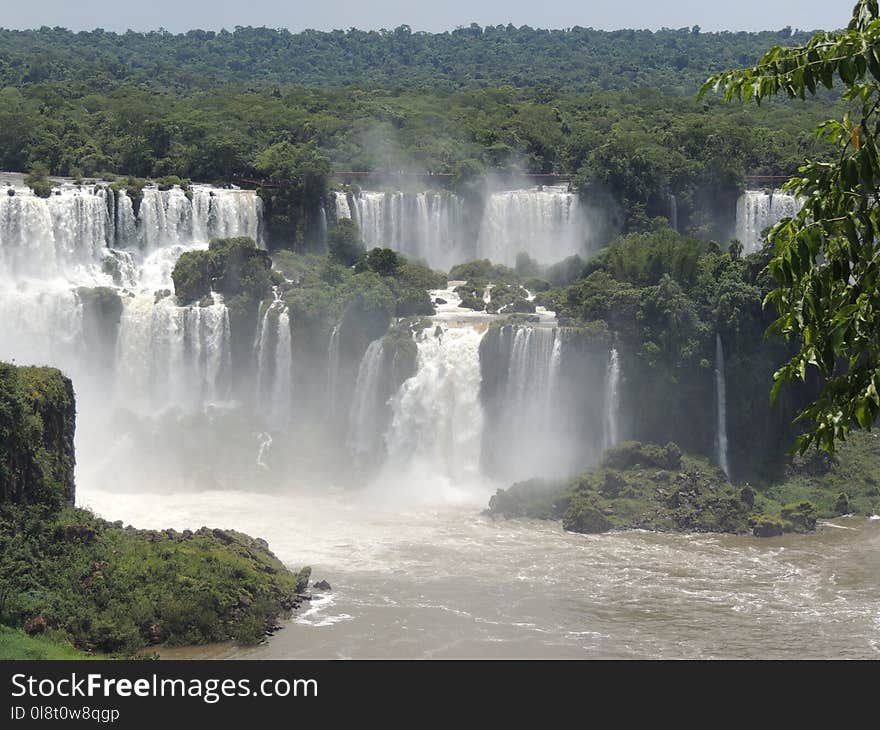 Waterfall, Nature, Water Resources, Body Of Water