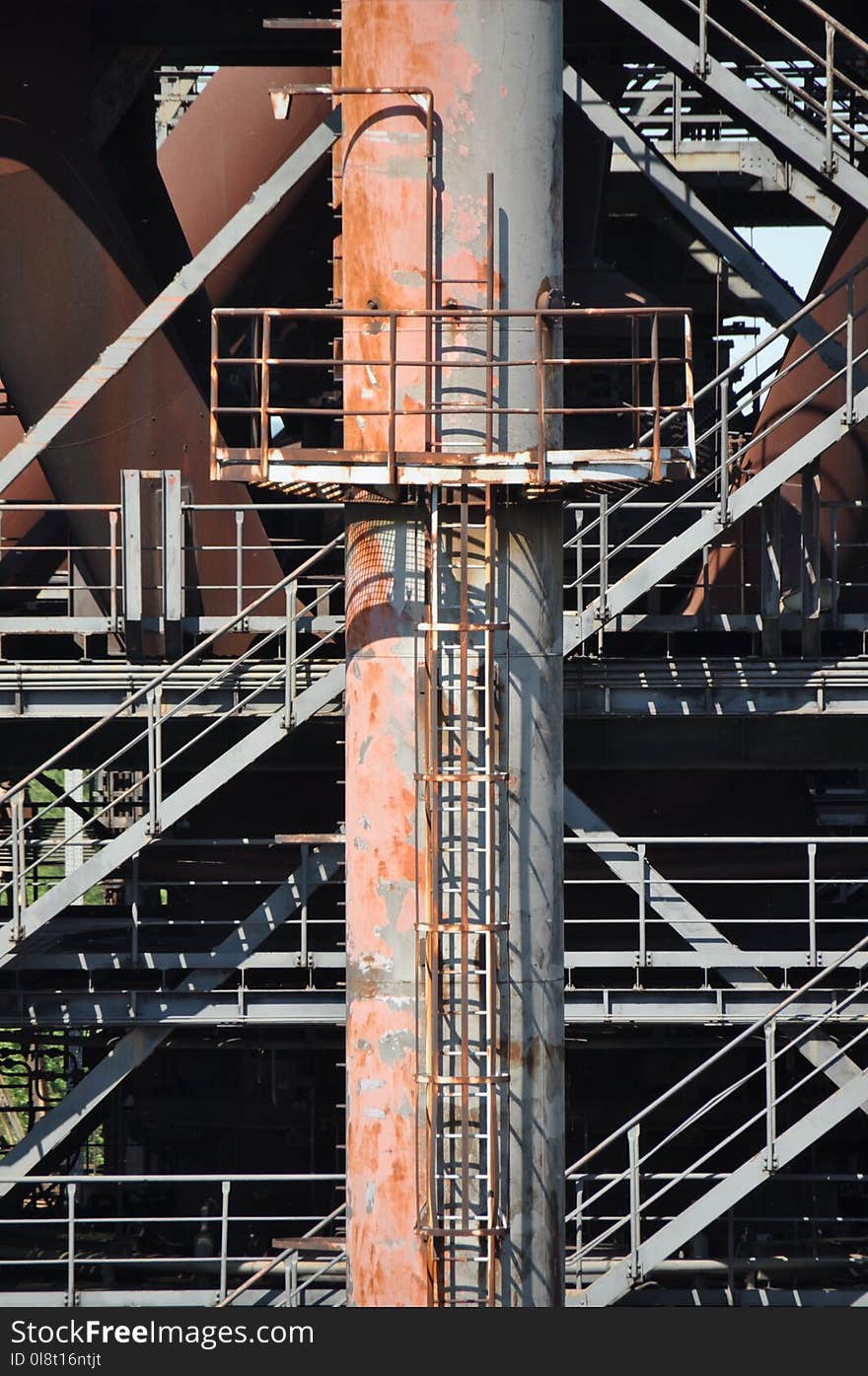 Structure, Architecture, Scaffolding, Metal