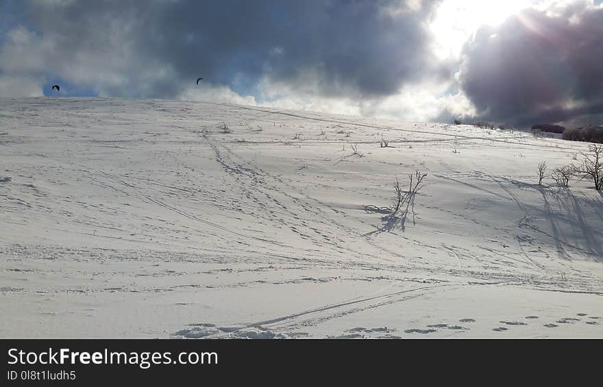 Snow, Piste, Sky, Winter