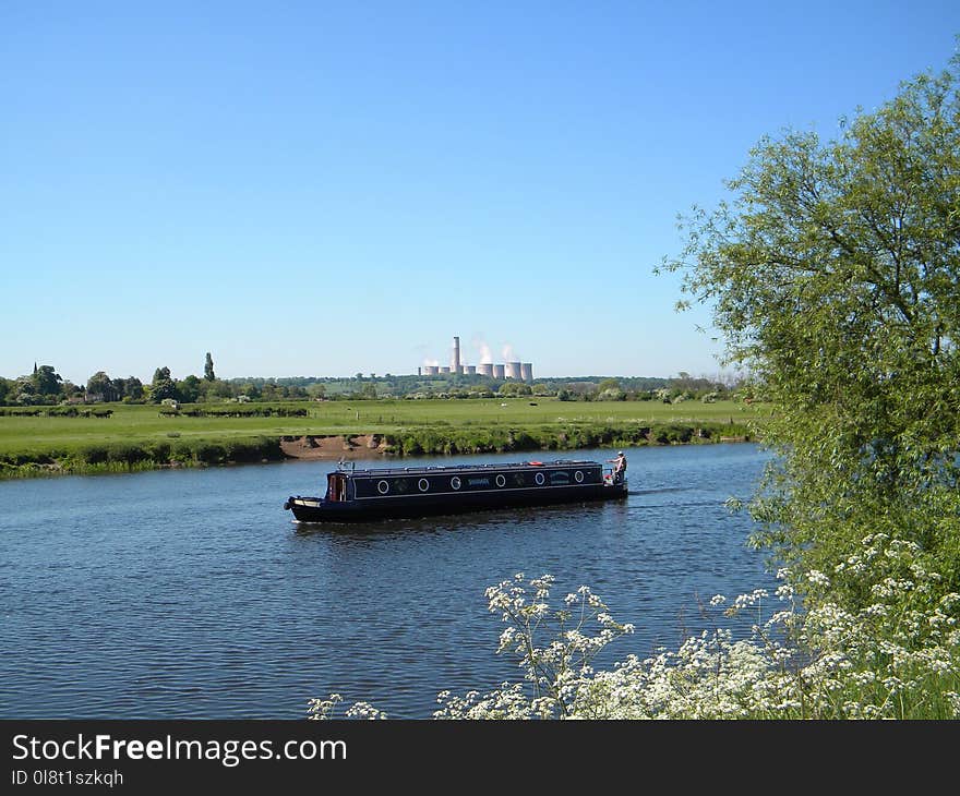 Waterway, Water Transportation, River, Bank