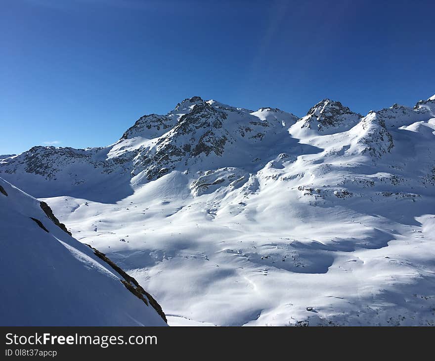 Mountain Range, Mountainous Landforms, Sky, Mountain