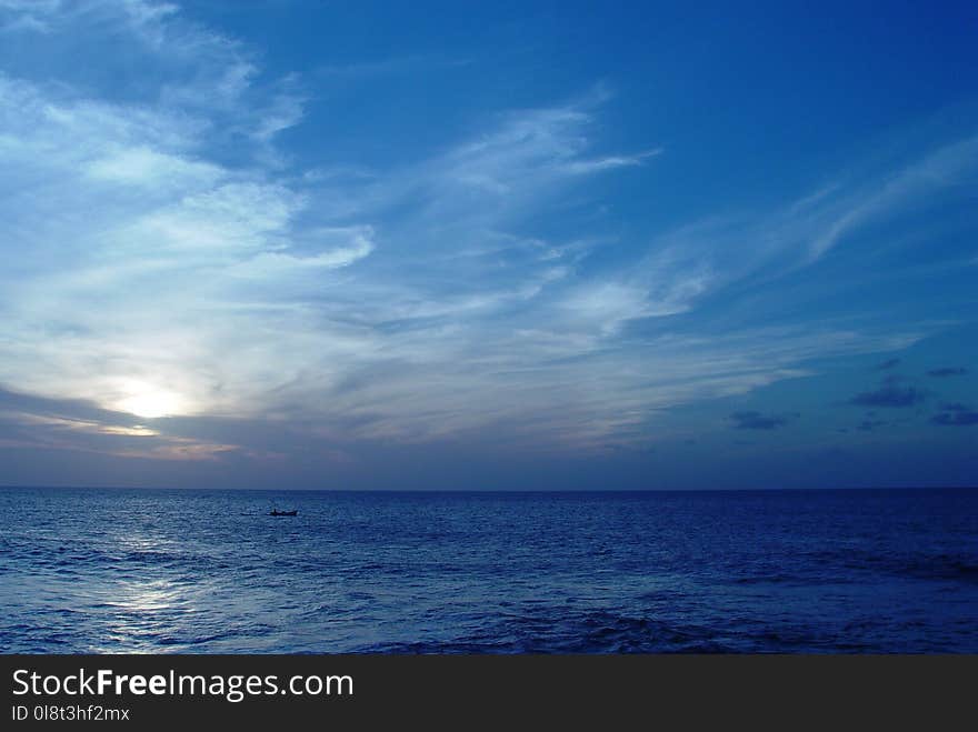 Sky, Sea, Horizon, Ocean