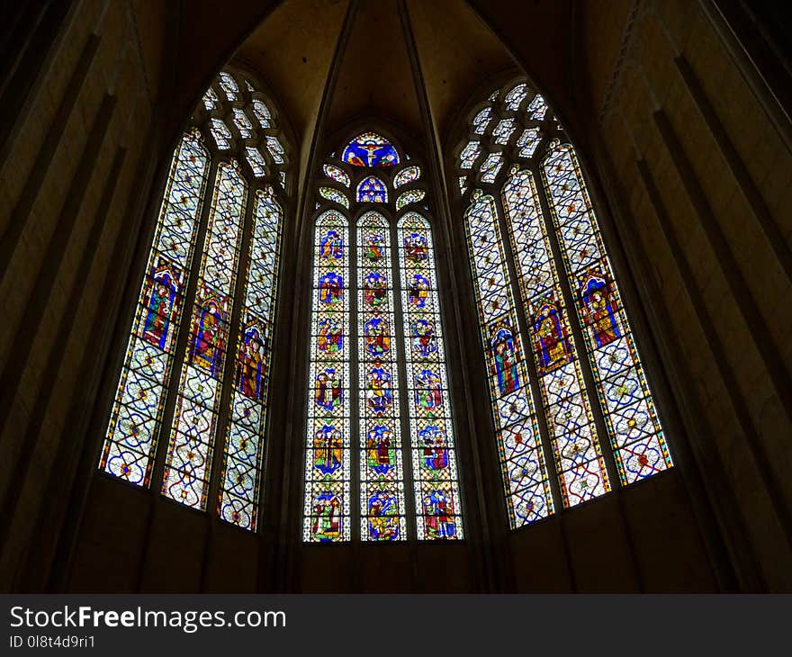 Stained Glass, Glass, Chapel, Window