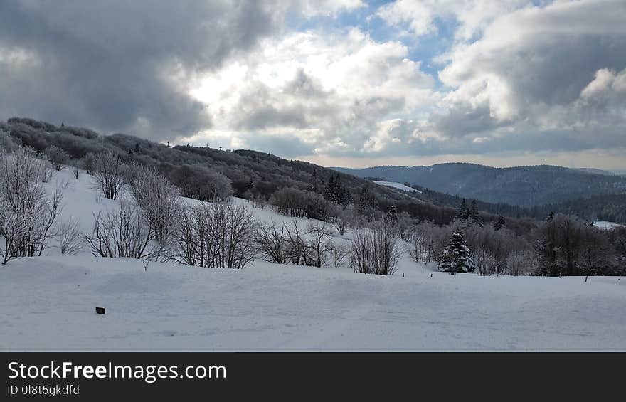 Snow, Winter, Sky, Cloud