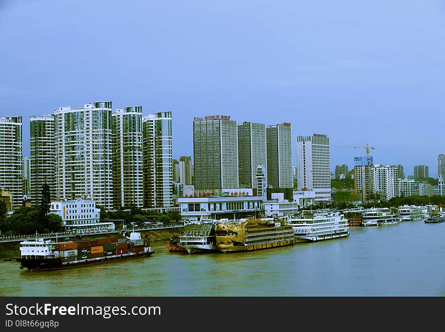 Metropolitan Area, City, Skyline, Waterway