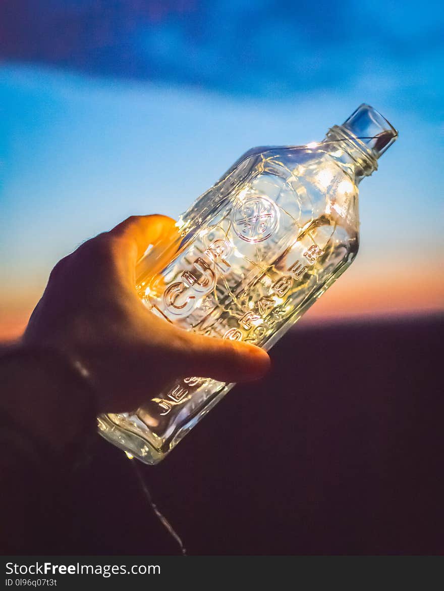 Clear Glass Bottle