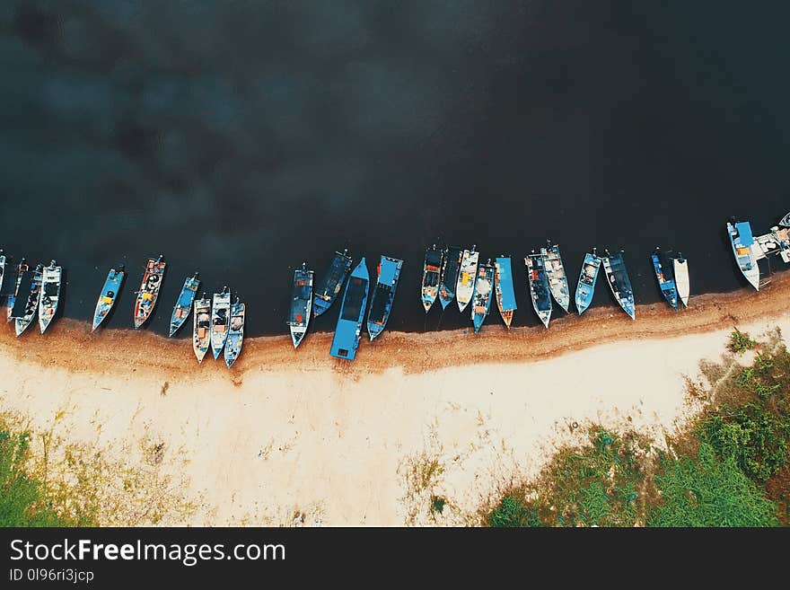 Boats On Shoreline