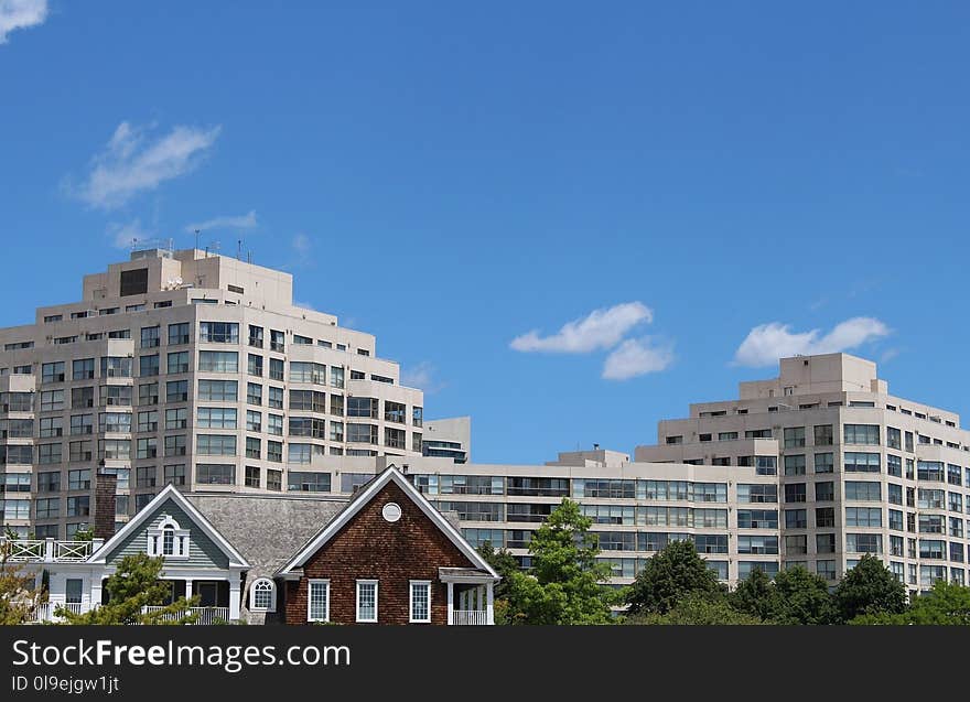 Sky, Residential Area, Condominium, Building