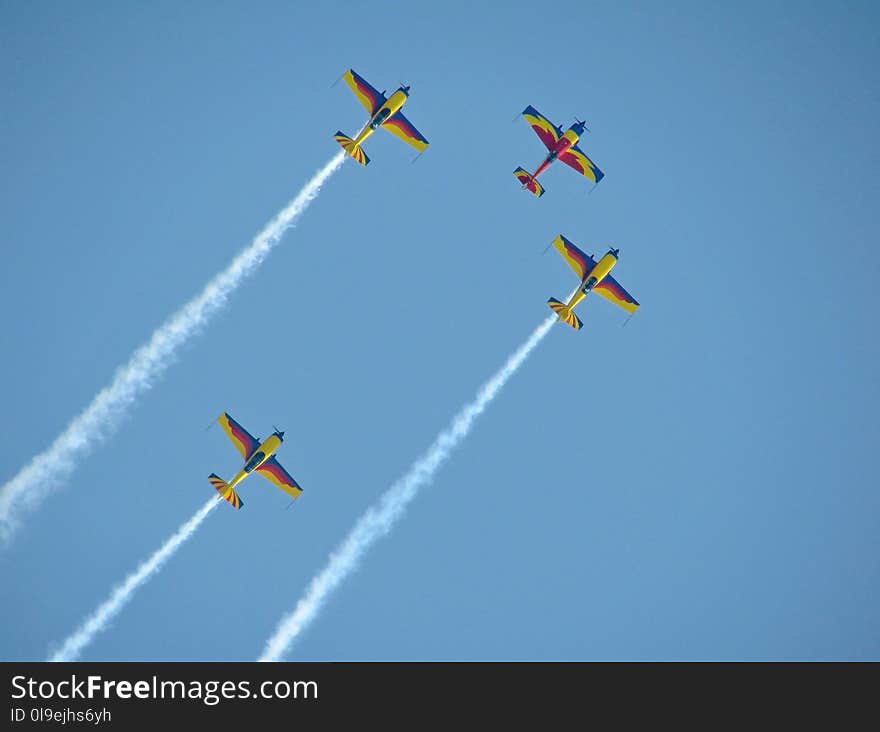 Sky, Aerobatics, Air Show, General Aviation