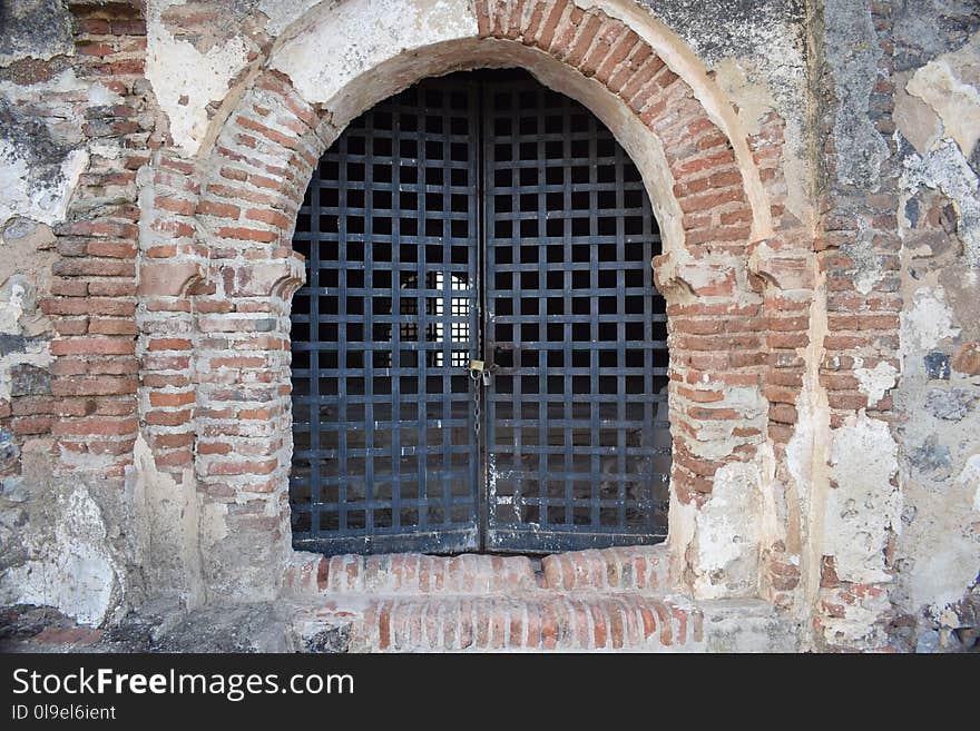 Wall, Arch, Brickwork, Medieval Architecture