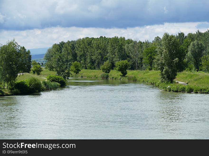 Waterway, Water, River, Nature