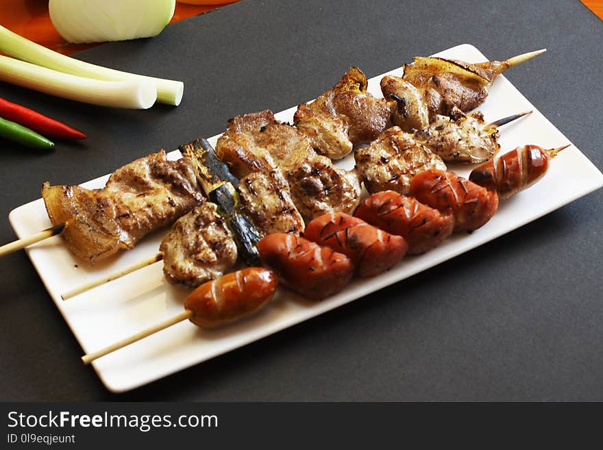 Dish, Yakitori, Grilled Food, Food