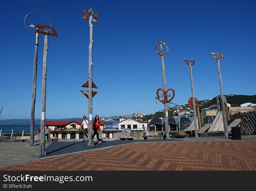 Boardwalk, Sky, Tourist Attraction, Street Light