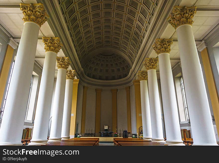 Column, Ceiling, Structure, Classical Architecture