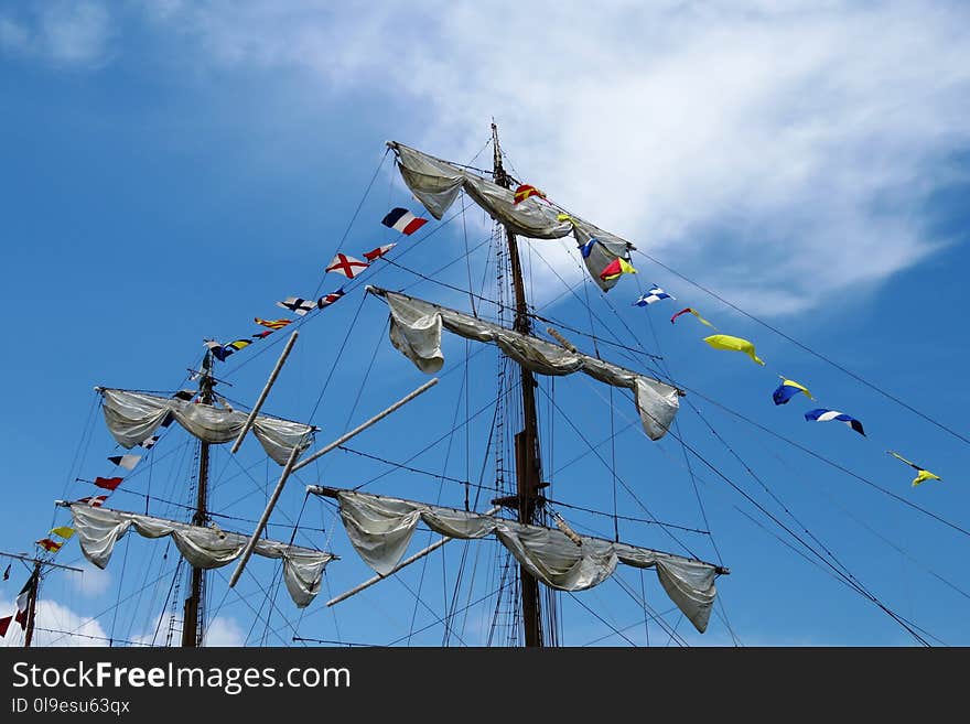 Sky, Sailing Ship, Mast, Tall Ship