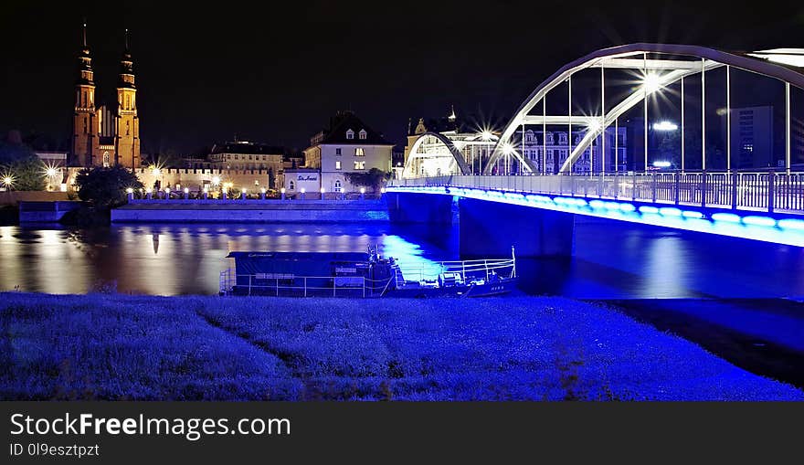 Reflection, Landmark, Night, Architecture