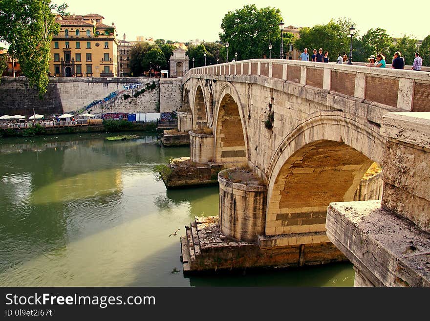 Waterway, Water, Bridge, Reflection