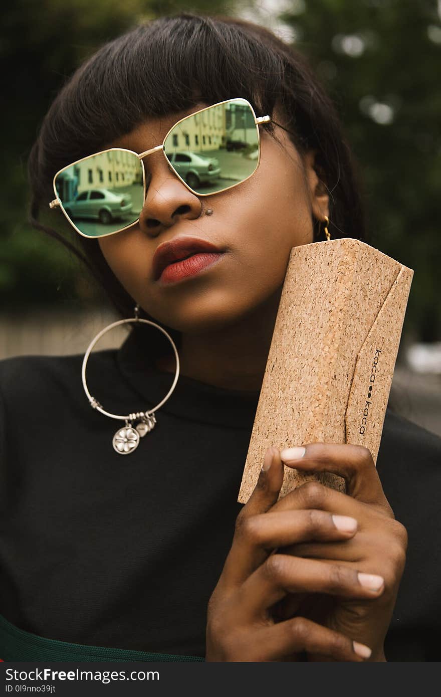 Woman Wearing Sunglasses