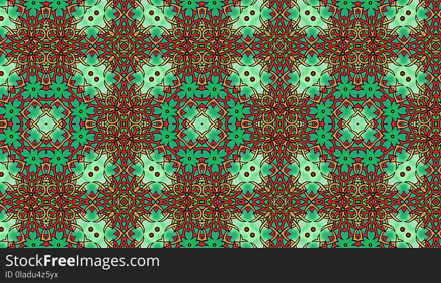 Green, Pattern, Design, Textile