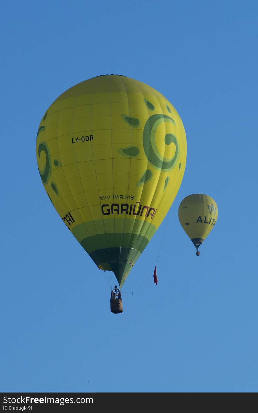 Hot Air Ballooning, Hot Air Balloon, Yellow, Sky