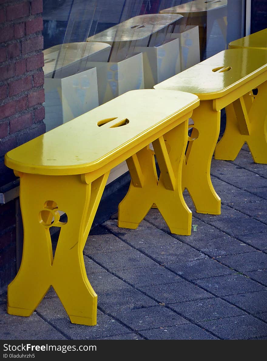 Yellow, Furniture, Table, Wood