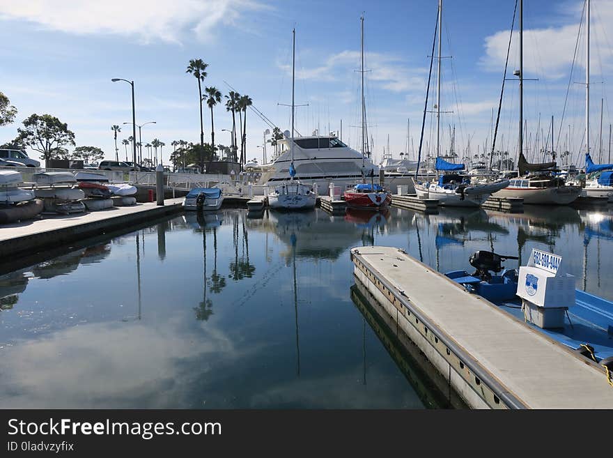 Marina, Water, Dock, Harbor