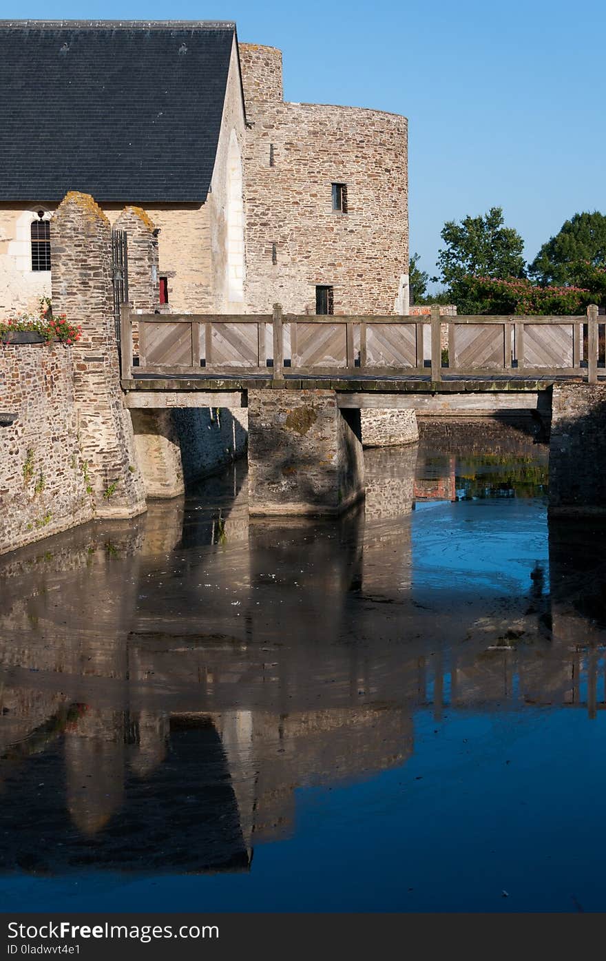 Reflection, Waterway, Water, Moat