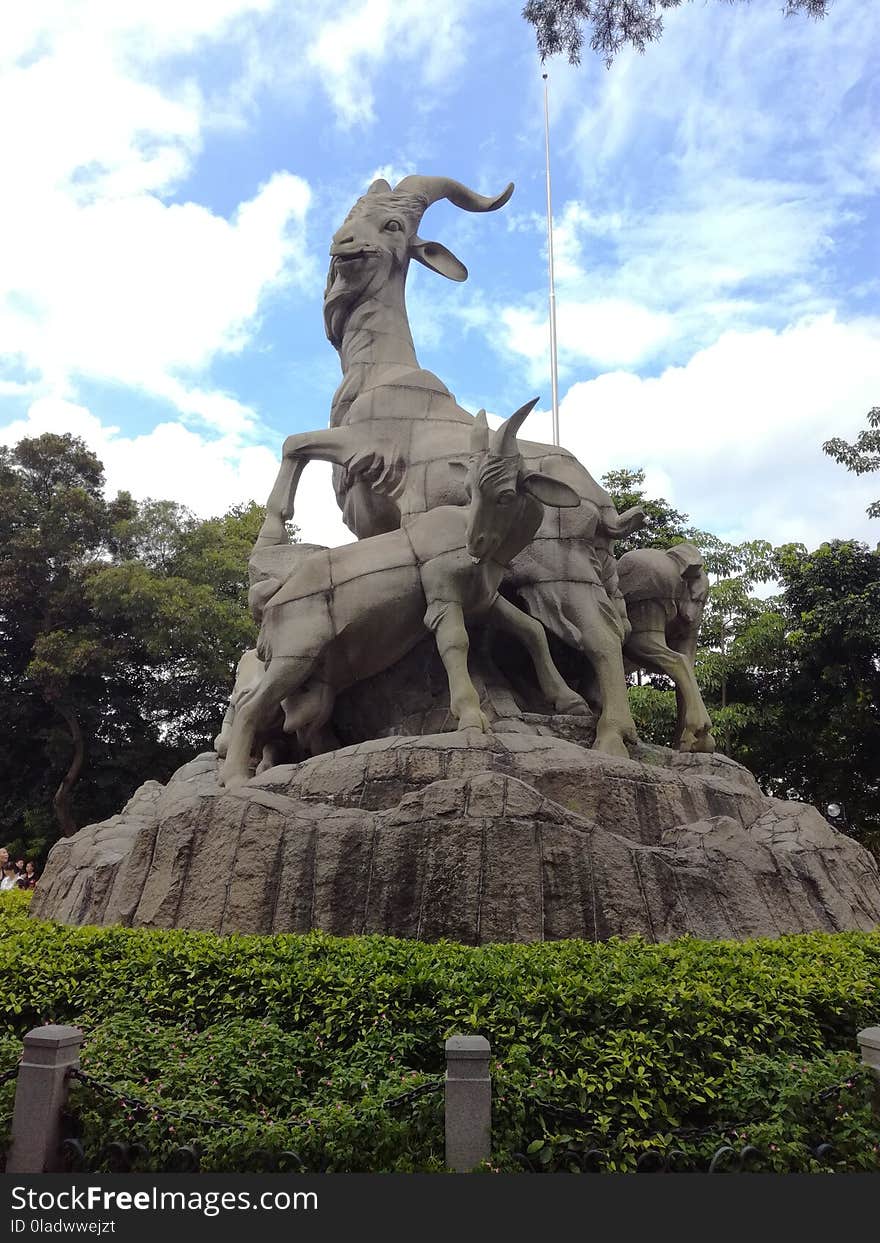 Statue, Sculpture, Monument, Tree