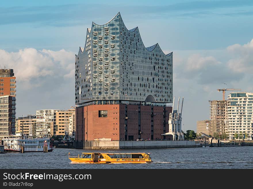 Waterway, Skyscraper, Tower Block, Building